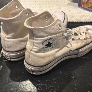 Converse White High-Top Sneakers